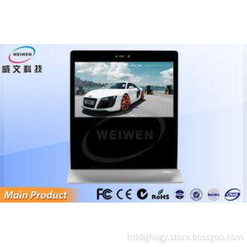 Black / Silver Customized Multimedia Touch Screen Advertisi
